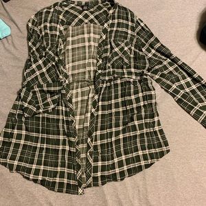 Green plaid shirt
